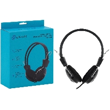 Проводные наушники Oklick HS-M200 черный, накладные, Jack 3.5 мм