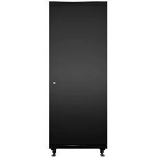 Шкаф телекоммуникационный напольный Cabeus, IP20, 42U, 2055х600х1000 мм (ВхШхГ), дверь: стекло, боковая панель: сплошная, разборный, цвет: чёрный