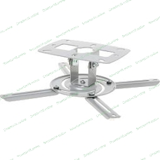 Универсальное потолочное крепление Wize WP-S высота крепления 8 см макс. расстояние между крепежными отв. 260 мм, наклон +/-15°, вращение 360°, до 8 кг, серебрист., рознич. упаковка