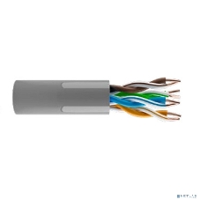 Кабель витая пара KOSCAB КОС-IN-UTP4-5e-PVC-GY U/UTP 5e 4 пары одножильный медь 305м внутренний PVC серый