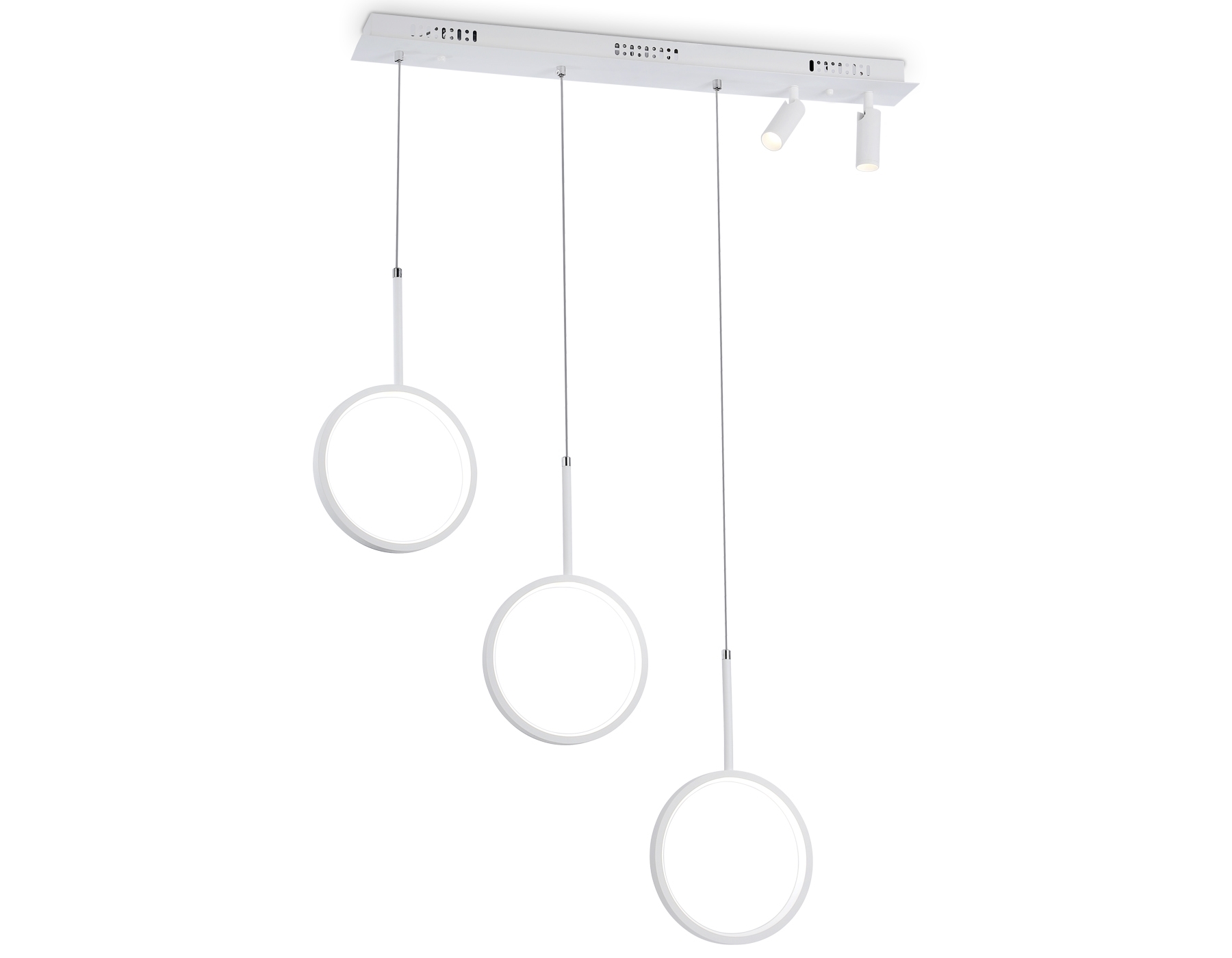 Светильник Ambrella light FL5277/3+2 WH белый 59W 3000K/4200K/6400K+4200K 800*200*1200 (ПДУ ИК)