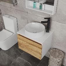 Раковина накладная круглая BAU Dream D41, белая