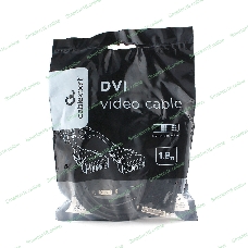 Кабель DVI-D single link Cablexpert CC-DVIL-BK-6, 19M/19M, 1.8м, CCS, черный, экран, феррит.кольца, пакет