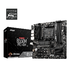 Материнская плата MSI B550M PRO-VDH, AM4, AMD B550, 4xDDR4, 4xSATA, 2xM.2, 1xPCI-E 4.0 x16, 2xPCI-E x1, 1xDP, 1xHDMI, 1xVGA, 1x 1Gb LAN, 2xUSB 2.0, 4xUSB 3.2 Gen 1, 3x3.5 мм, 7.1, Micro-ATX