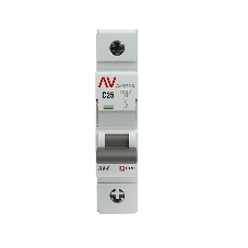 Выключатель автоматический Averes AV-6 1P 25A (C) 6kA
