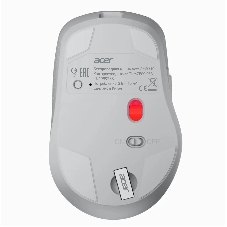 Мышь беспроводная Acer OMR310 светло-серый, 1600 dpi, радиоканал, Bluetooth, USB, кнопки - 7