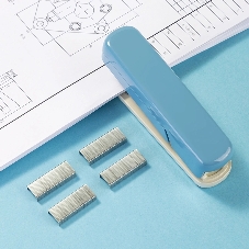 Степлер настольный Deli TA304BLUE Nusign 24/6 26/6 (20 листов) синий, 50 скоб, пластик блистер