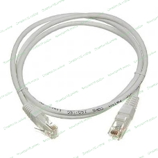 Патч-корд TWT UTP cat.6, с заливными колпачками, 1.0 м, серый