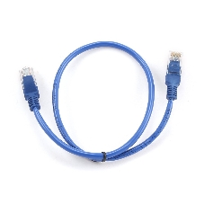 Патч-корд UTP Cablexpert cat.5e, 0.5м, литой, многожильный, синий