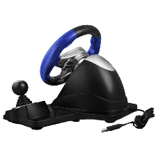 Руль черный SVEN GC-W600 (виброотдача, педали, джойстик, 12 кн., USB)