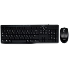 Комплект клавиатура+мышь Logitech Desktop MK200 проводной, USB, 1000 DPI, чёрный