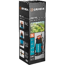 Опрыскиватель GRINDA PT-8 8 л, переносной, с широкой горловиной и упорами для ног