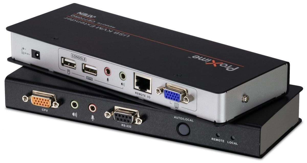 Удлинитель консоли (клав./мышь USB+мон.+аудио+RS232) на 200м USB KVM EXTENDER W/1.8M W/230V ADP