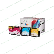 Набор струйных картриджей Sakura P2V32A (№711 Tri-colour) для HP, триколор, 73 мл. (3шт)