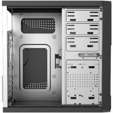 Компьютерный корпус с блоком питания Foxline 450Вт. Сase Forza mATX, 450W, 2xUSB 2.0, Black, w/o FAN, 12 см fan PSU, power cord