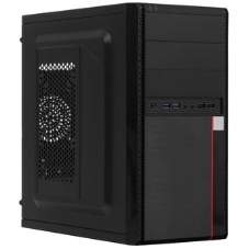Компьютерный корпус Minitower ExeGate MA-371X Black, mATX (UN400, 120мм) 2хUSB+2хUSB 3.0, Audio