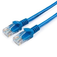 Патч-корд медный UTP Cablexpert PP10-2M/B cat.5e, 2м, литой, многожильный, синий