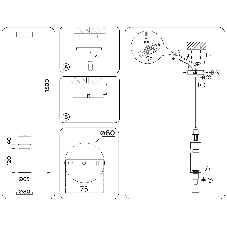 Светильник Ambrella light LH56122 BS/FR латунь/белый матовый E14 max 40W D65*1500