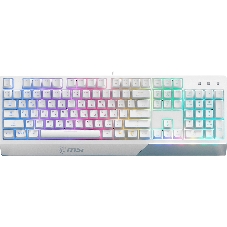 Клавиатура проводная MSI Vigor GK30 белый USB Multimedia for gamer LED (подставка для запястий)