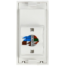 Розетка информационная РКИ-10-00-П RJ-45 UTP кат.5e (на 1 модуль) ПРАЙМЕР белая IEK