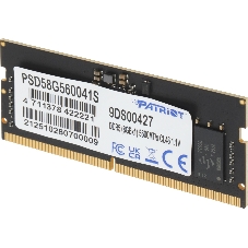 Оперативная память Patriot Signature, DDR5, 8GB (1x8 GB), 5600 MHz, CL46, SO-DIMM