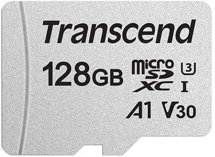 Флеш карта microSD 128GB Transcend microSDXC Class 10 UHS-I U3, V30, A1, (без адаптера), TLC