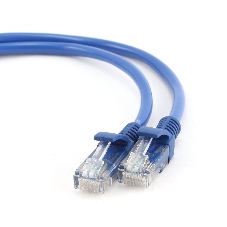 Патч-корд UTP Cablexpert cat.5e, 0.5м, литой, многожильный, синий
