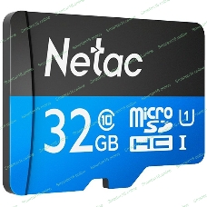 Флеш карта microSDHC 32Gb Netac P500 NT02P500STN-032G-S (без SD адаптера) 80Mb/s