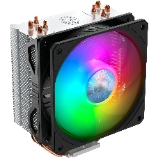 Кулер для процессора Cooler Master Hyper 212 ARGB черный, 120 мм, алюминий/медь, 1800 об/мин, 27 дБ, 4 pin, 150 Вт, 157 мм