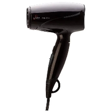 Фен GA.MA GH0201 EOLIC MINI CX черный, 1600 Вт, компактный, ионизация