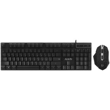 Комплект клавиатура+мышь Defender Alion GS-987 проводной, USB, 2400 DPI, чёрный