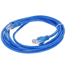 Патч-корд медный UTP Cablexpert PP10-2M/B cat.5e, 2м, литой, многожильный, синий