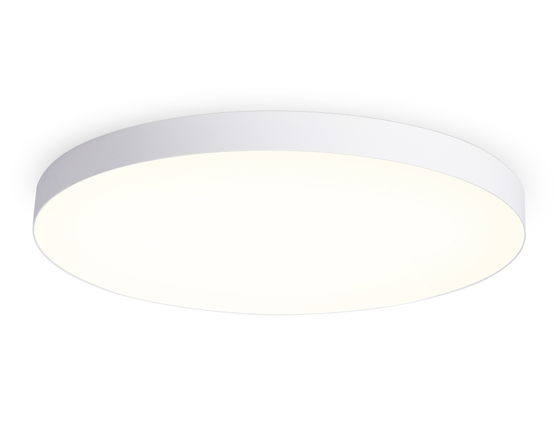 Потолочный светодиодный светильник Ambrella light FV5539 WH белый LED 130W 3000K D800*58 (Без ПДУ)