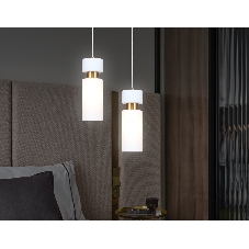 Светильник Ambrella light LH56122 BS/FR латунь/белый матовый E14 max 40W D65*1500