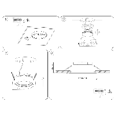 Светильник Ambrella light TN52232 WH белый IP20 GX53 110*110*44