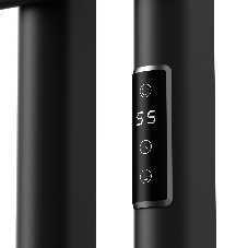 Полотенцесушитель дизайнерский электрический BAU Eastern Wind Black 80х50, подключение нижнее, черны