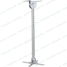 Крепеж Wize WPB-S серебро Универсальное комплект для проектора, длина штанги 44-64 см, наклон +/- 15°, поворот +/- 15°, до 12 кг, 260х260