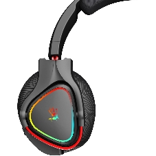 Гарнитура Bloody MR720 чёрный, беспроводная + проводная, радиоканал/Bluetooth/mini jack 3.5 мм, до 44 ч, подсветка