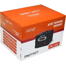 Напольный стабилизатор напряжения SMARTWATT AVR TOWER 1500RF (140W - 260W, 1500VA, 1.5 кВт, 50-60 Гц, розеток - 2, LED-д