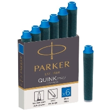 Картридж Parker Quink Z17 Mini (CW1950409) синие чернила, для ручек перьевых (6шт)