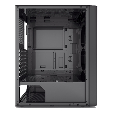 Корпус без блока питания PCCOOLER MA100 MESH BK, Mesh Mid Tower, черный, TG, 0.4 SPCC, 3x120мм ARGb ATX, mATX, mITX 160/310/180мм 2x2.5