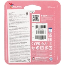 Флешка USB ADATA UV320 (AUV320-512G-RWHGN), 512Gb, USB 3.2 Gen1, R/W 100/30, белый/зеленый