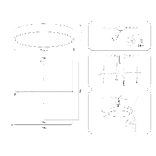 Потолочный светодиодный светильник Ambrella light FV5539 WH белый LED 130W 3000K D800*58 (Без ПДУ)