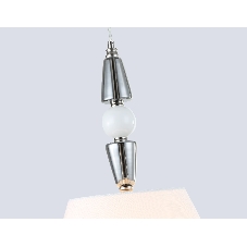 Светильник Ambrella light LH75250 SN/FR сатин никель/белый матовый E27 max 60W D360*500