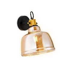Светильник Ambrella light TR3521 SB/TI бронза/янтарь E27 max 40W 220*280*320