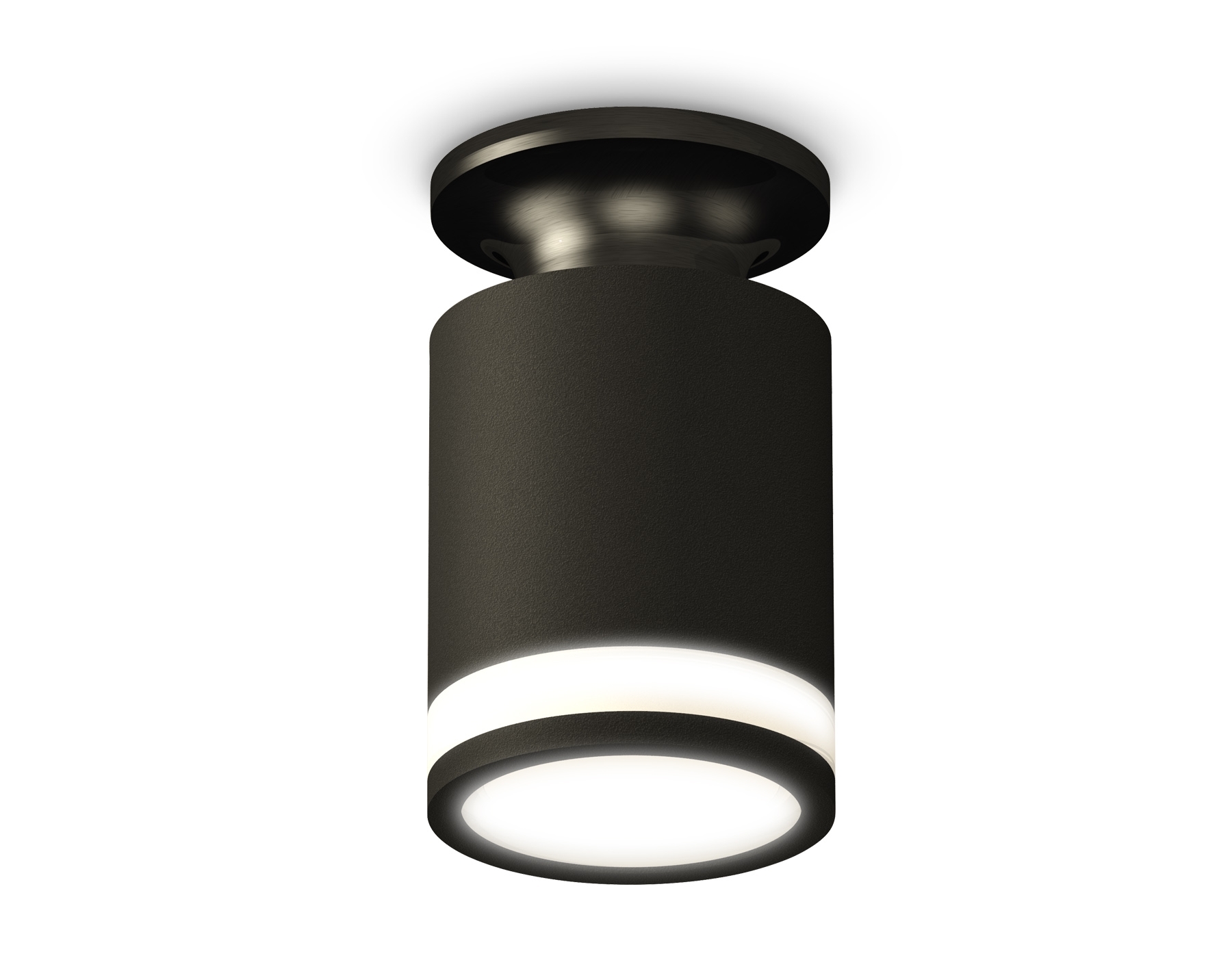 Светильник Ambrella Light XS6302113 SBK/PBK/FR черный песок/черный полированный/белый матовый MR16 GU5.3 (N6902, C6302, N6221)