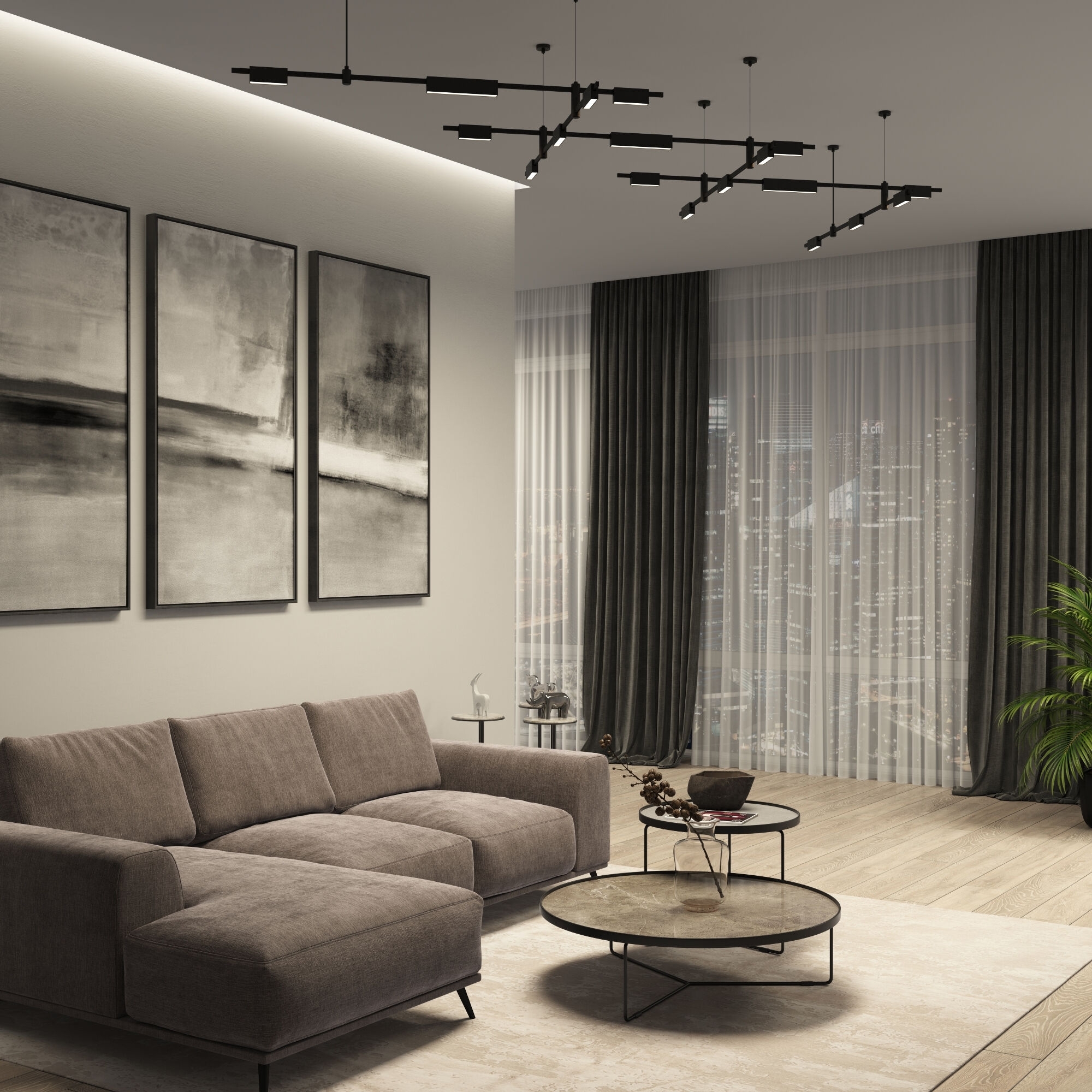 Трековый светильник 85123/01 12W 3000K  (чёрный) Esthetic Magnetic