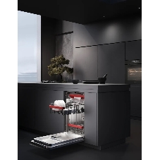 Встраиваемая посудомоечная машина Kuppersberg GSS 4577, High-Tech, 45 см, 10 комплектов, 3 корзины, 8 программ, конденсационная сушка, отсрочка старта 1-24 ч, инверторный мотор, LED подсветка, сенсорное управление, энергоэффективность А+++
