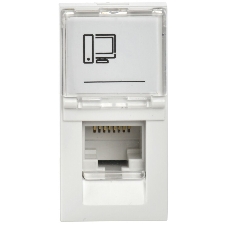 Розетка информационная РКИ-10-00-П RJ-45 UTP кат.5e (на 1 модуль) ПРАЙМЕР белая IEK