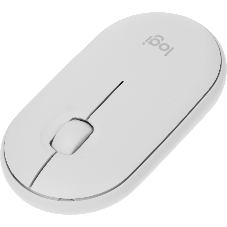 Мышь беспроводная Logitech Pebble M350 белый, 1000 dpi, радиоканал, Bluetooth, USB, кнопки - 3